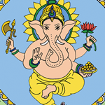 Ganesha Symbolism Four Arms