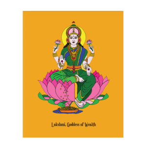 Lakshmi Goddess of Wealth Fine Art Print