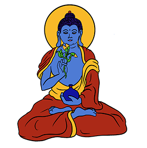 Medicine Buddha Mantra Illustration