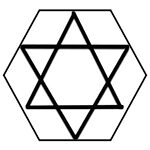 Hexagram Symbol Interlocking Triangles in Yantras