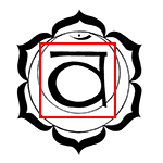 Sacral Chakra Center Sanskrit Character VAM