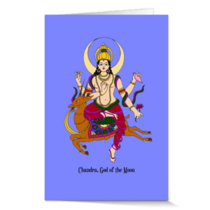 Chandra God of the Moon Note Cards