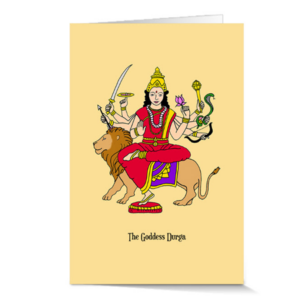 Durga Hindu Goddess Note Cards