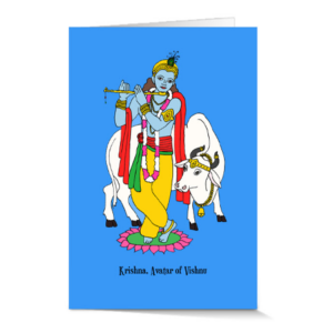 Krishna Hindu God Note Cards