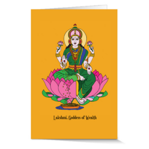 Lakshmi Goddess of Wealth Note Cards