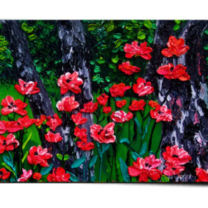 Poppies in the Forest Note Card