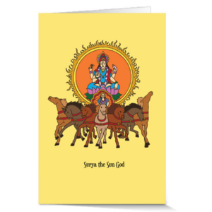 Surya Hindu God of the Sun Note Cards