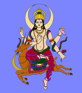 Chandra Hindu God of the Moon
