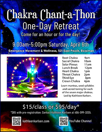 Chakra Chant-a-Thon Retreat