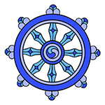 Buddhist Wheel Symbol Icon