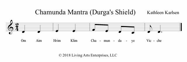 Chamunda Mantra Music Score