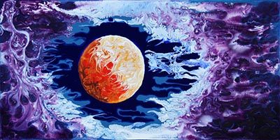 Aura of Peace Sun and Moon Art