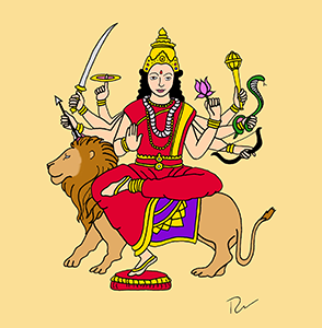 Durga Hindu Goddess for Protection