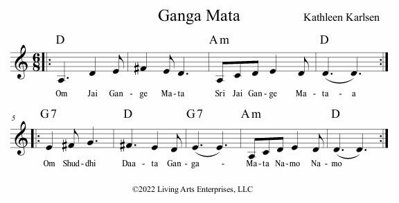 Ganga Mata Mantra Musical Score