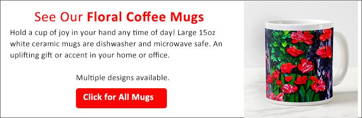 Floral Coffee Mugs Gallery Banner