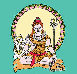 Sadashiva Hindu Deity Illustration